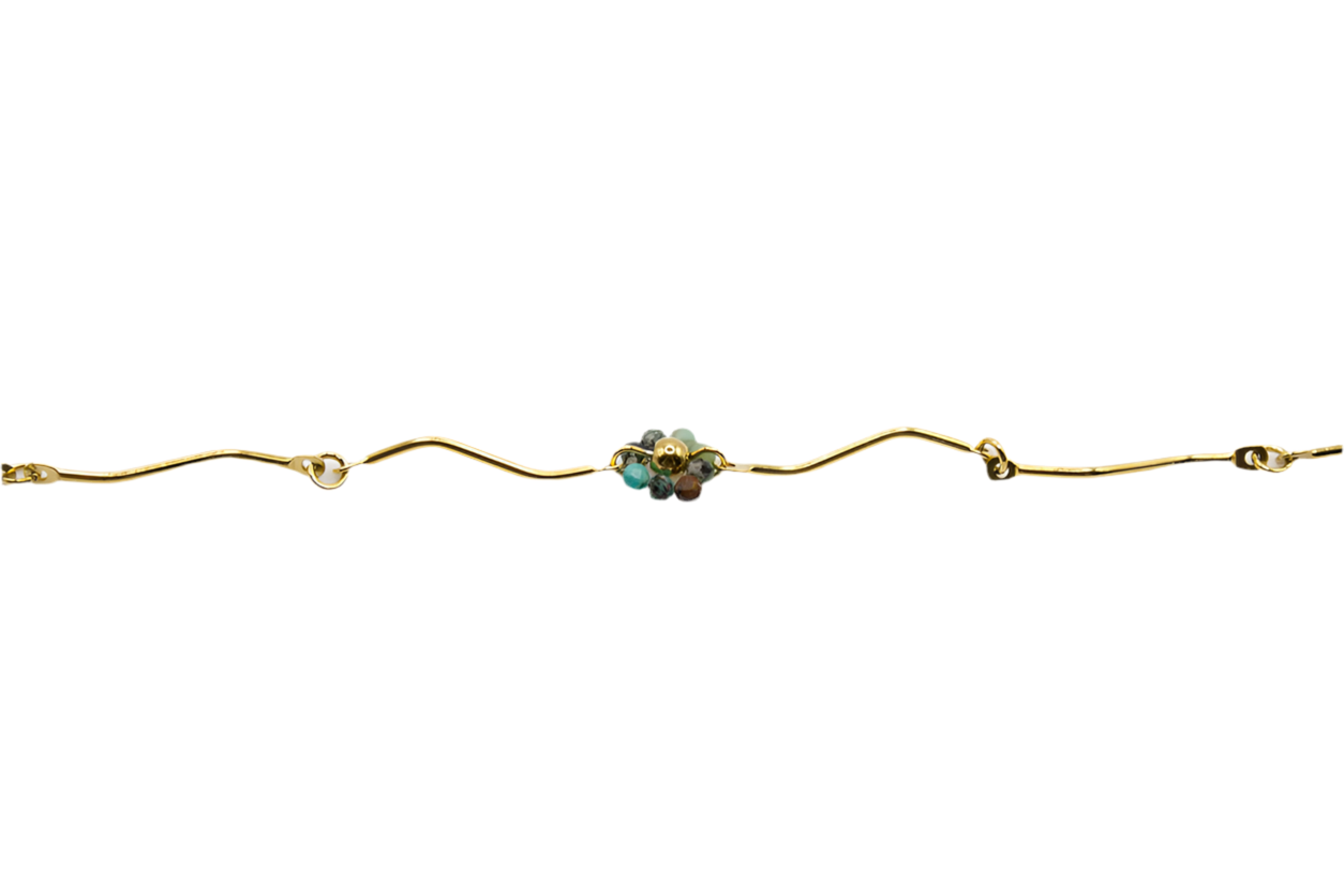 Pulsera flor de piedras