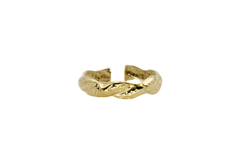 Anillo Acero Trenza