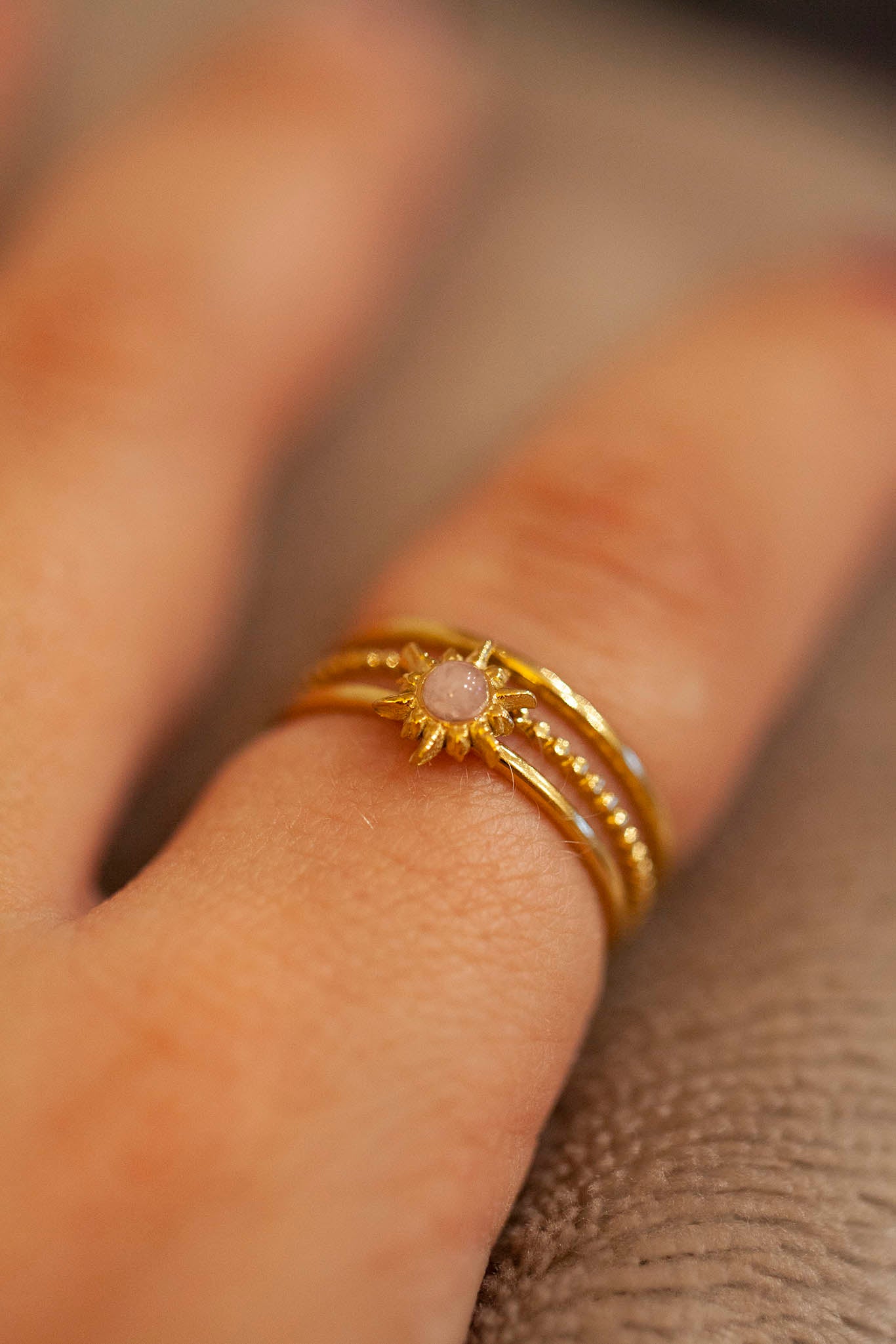 Anillo Estrella Rosa