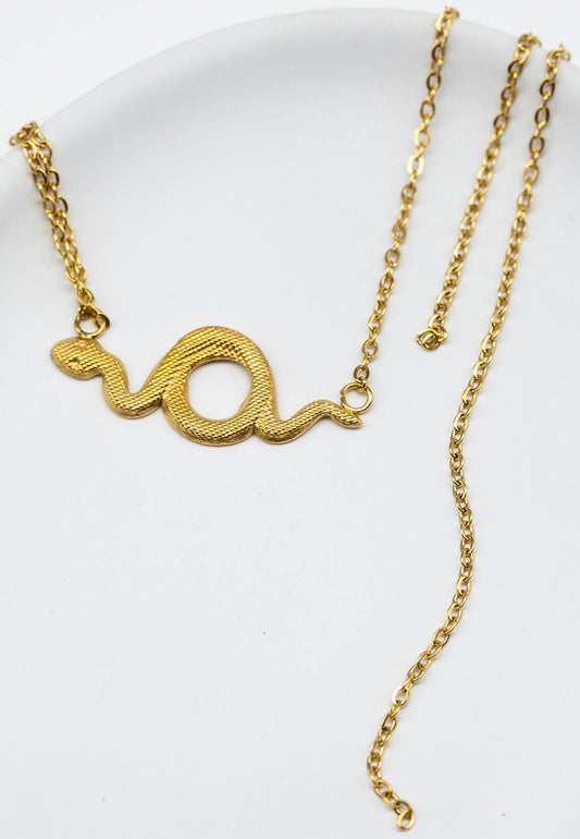 Collar Acero Serpiente