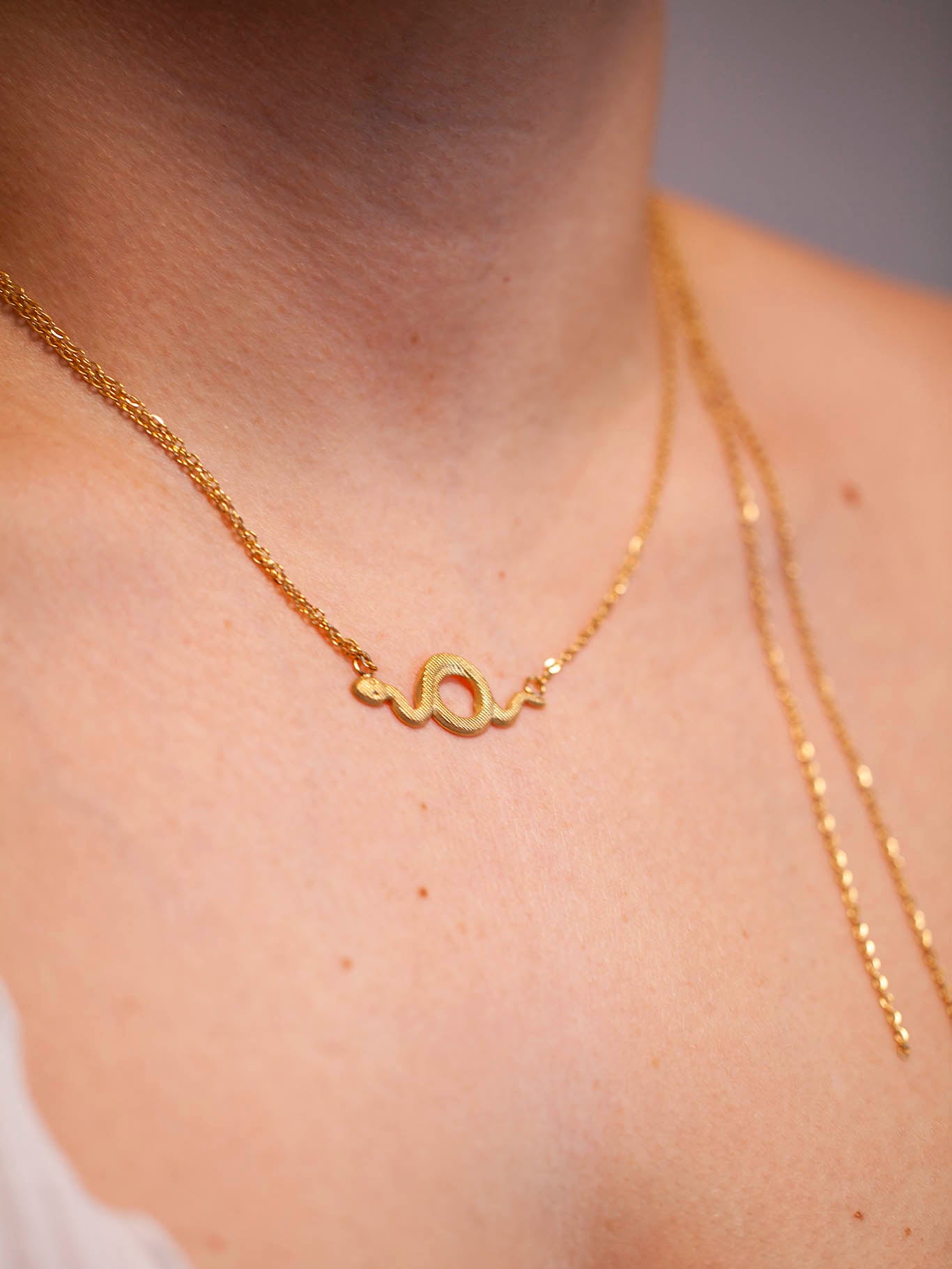 Collar Acero Serpiente